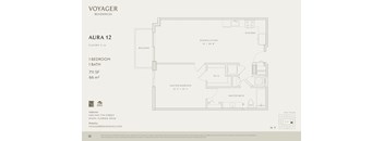 A floor plan for a Voyager Residences property named AURA 12.
