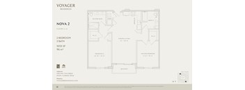 A floor plan for Voyager Residences in Miami, Florida.