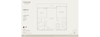 A floor plan for a Voyager Residences property named Nova 5.