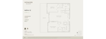 A floor plan for Voyager Residences in Miami, Florida.