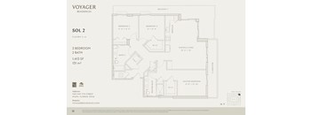A floor plan for Voyager Residences showing the layout of the second floor.