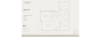 A floor plan for a Voyager Residences property named Nova 10.