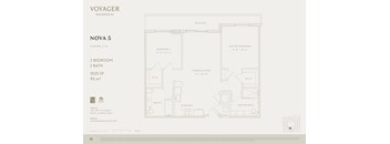 A floor plan for a Voyager Residences property named Nova 5.