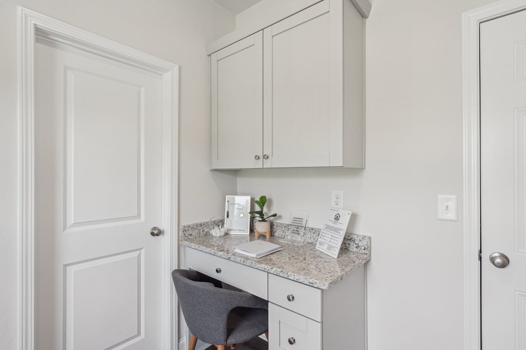 Cozy office nook ideal for work and study.