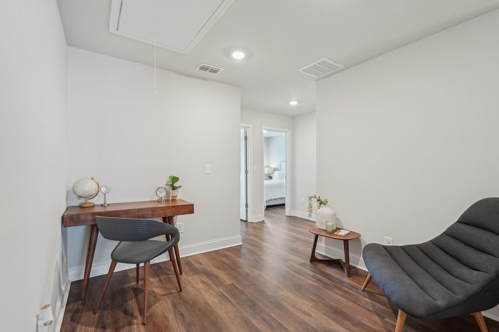 Loft area ideal for family gatherings just steps from the upstairs bedrooms.