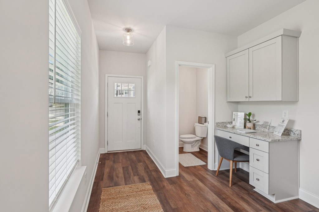 Entry hallway into the Aberdeen Floorplan