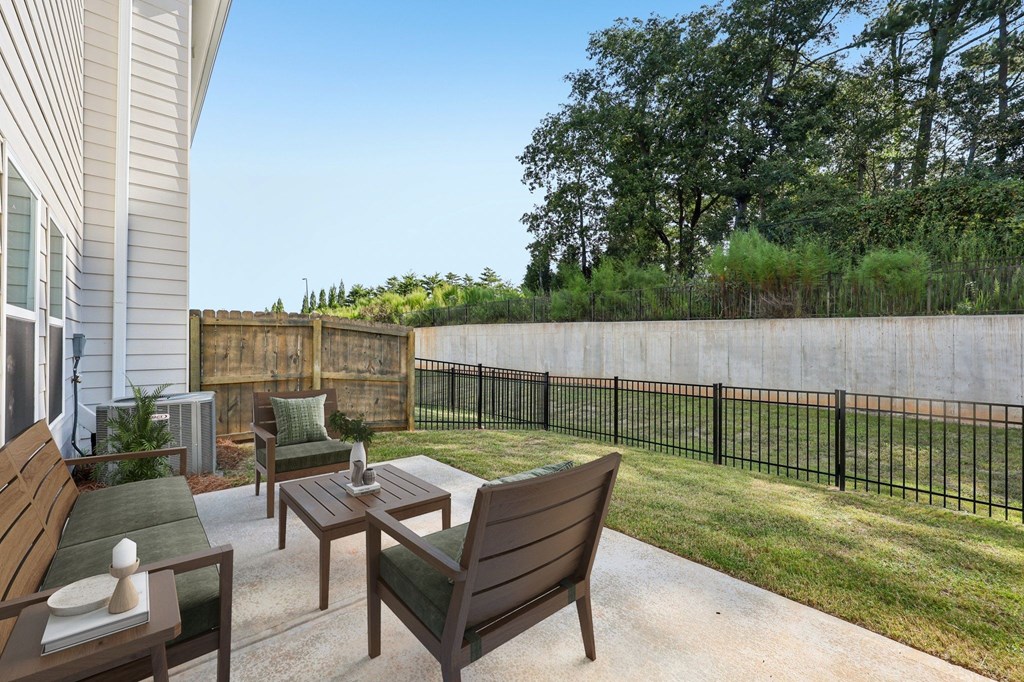 Another view of the patio. The perfect place for relaxation and outdoor living.