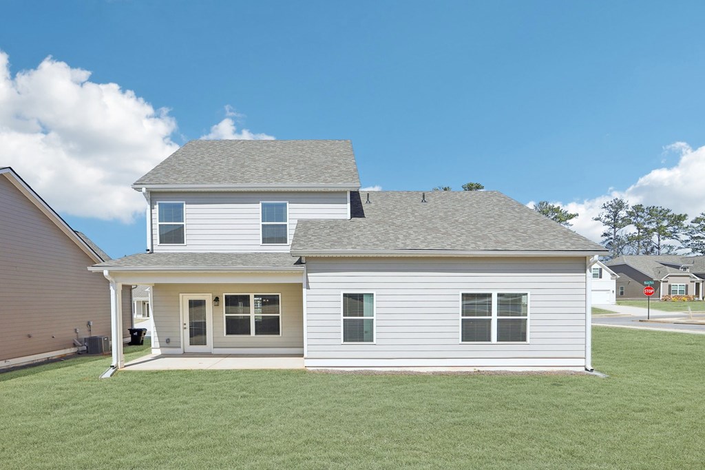 Exterior shot of the back of the Wilmot floorplan