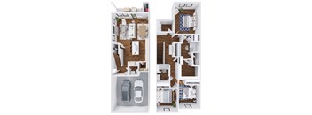 2 bedroom floor plan  the residences at sawmill estates apartments