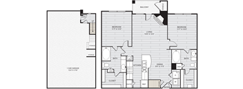 a blueprint of a floor plan of a house