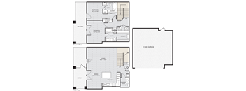 a blueprint of a floor plan of a house