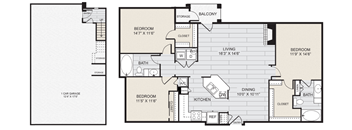 the floor plan of theoblox apartments