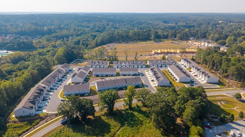 Scenic aerial view capturing the heart of the community.