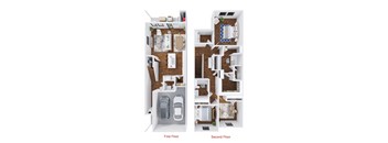 2 bedroom floor plan  the residences at sawmill estates apartments in