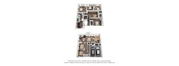 a floor plan of a 2100 sq ft apartment