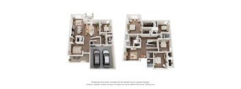 2 bedroom floor plan  the enclave at city center apartments
