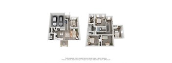 2 bedroom floor plan  the enclave at city center apartments