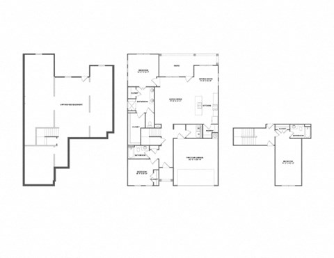 the floor plan of the house with the different floors