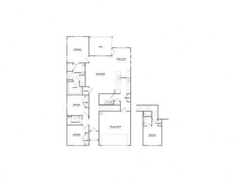the floor plan of the second floor of the house