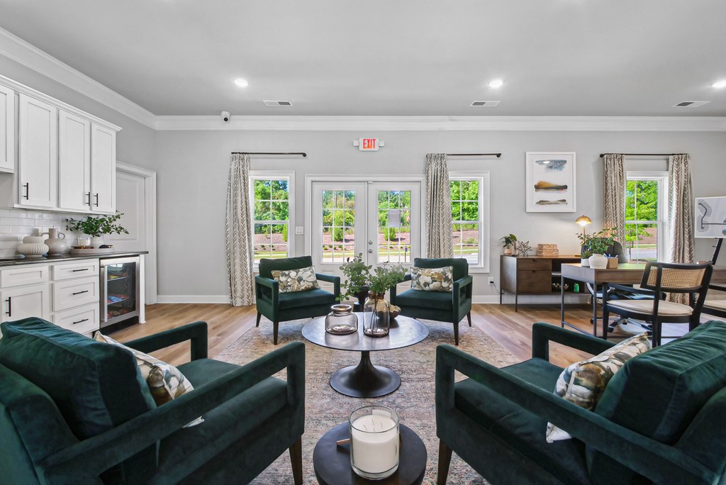 Clubhouse living room with ample seating