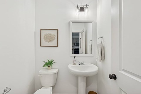 Half bathroom on the 1st floor