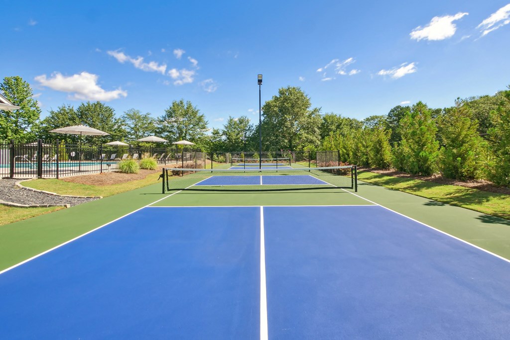 Well-maintained tennis court perfect for active recreation.