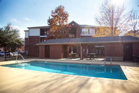 Sun sparkling pool for our residents to enjoy