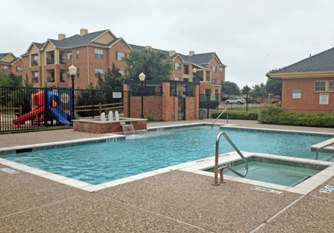 our apartments have a swimming pool and a playground