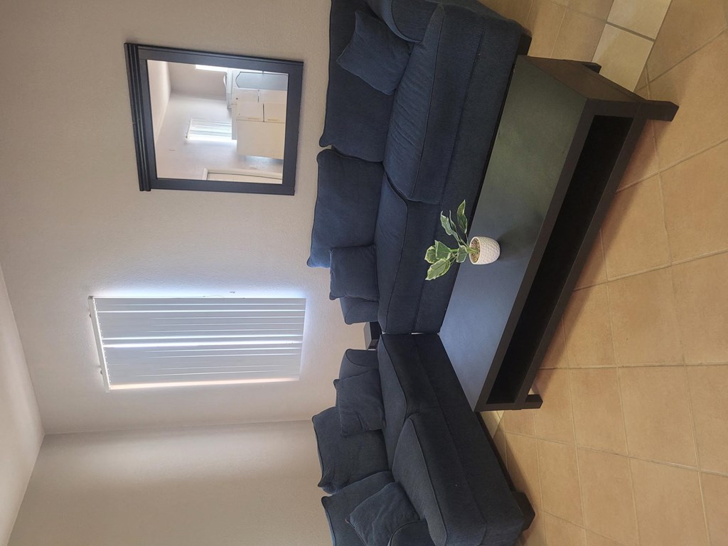 a view of the living room from the top of the ceiling