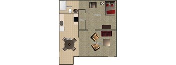 1 Bedroom 1 Bath (Large)