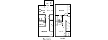Two Bedroom Townhome