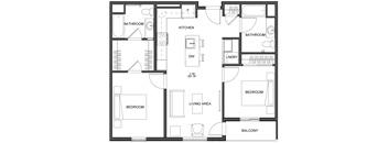 a blueprint of a floor plan of a house