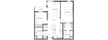 a blueprint of a floor plan of a house