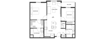 a blueprint of a floor plan of a house