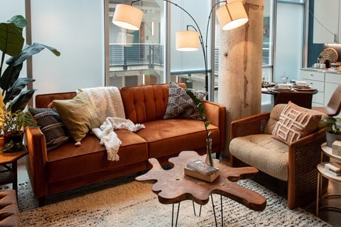 Modern living Room at Parcels at Concourse, Tennessee