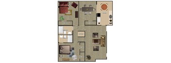 2 Bedroom 2 Bath w/ Dining Room