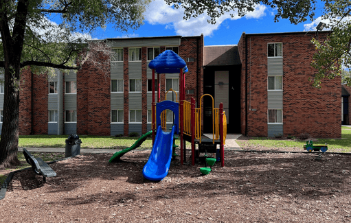 our playground is in front of our building