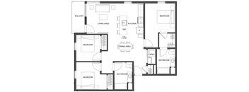 a blueprint of a floor plan of a house