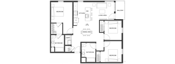 a blueprint of a floor plan of a house