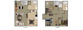 3 Bedroom 2 Bath Townhome