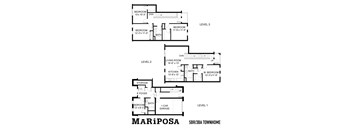 the floor plans for the two story include two bedrooms and baths