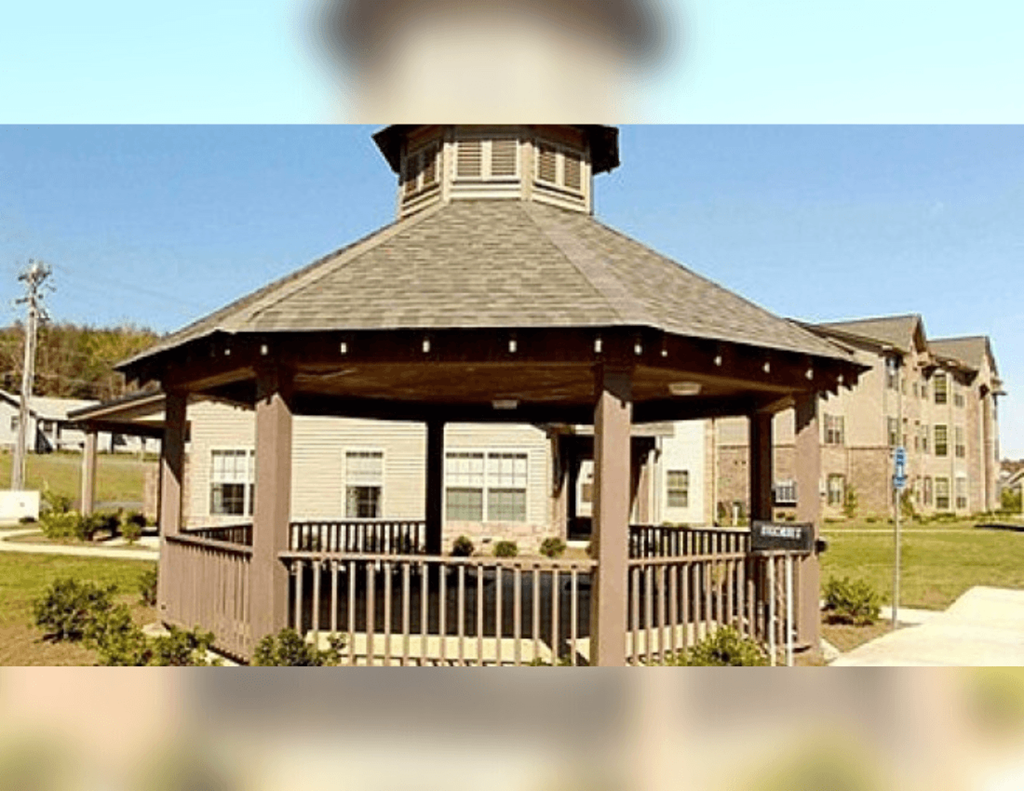 an image of a gazebo with a tower