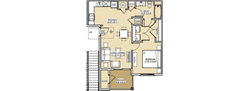 a floor plan of a home with bedrooms and bathrooms