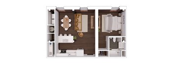 A12 Floor Plan at The Mill at Prattville, Prattville, AL