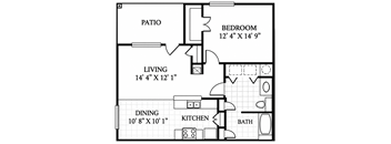 A black and white image of a floor plan for a house.