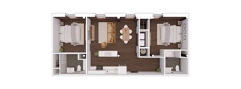 A2.3 Floor Plan at The Mill at Prattville, Alabama, 36067