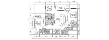 A black and white architectural floor plan of a building.