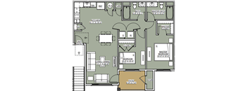 organisation sector, bedrooms and baths