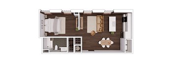 B1.1 Floor Plan at The Mill at Prattville, Alabama