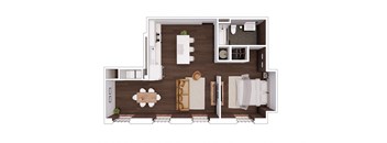 B1.3 Floor Plan at The Mill at Prattville, Prattville, Alabama
